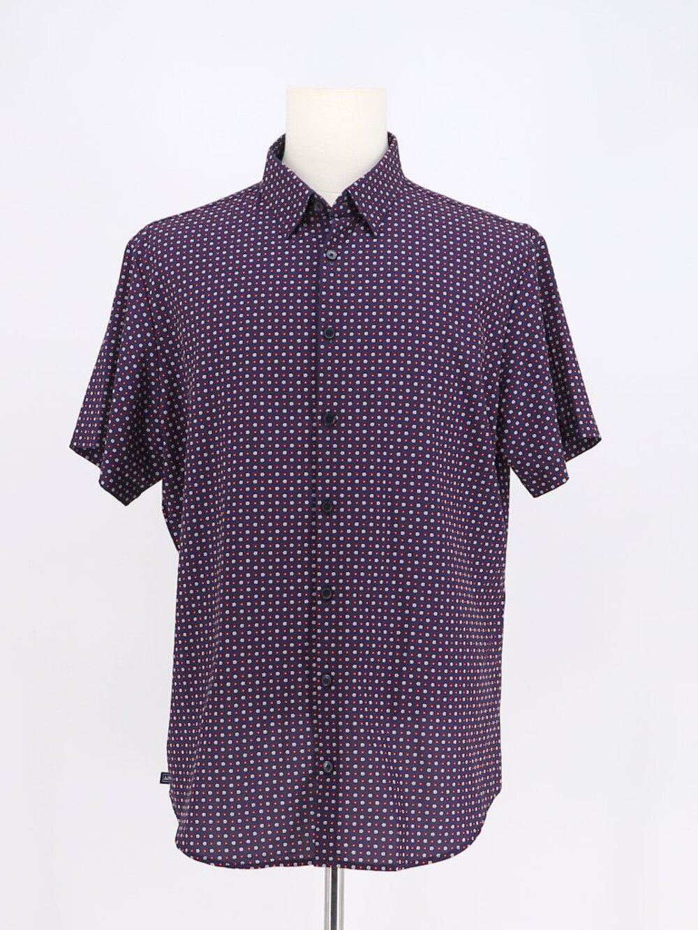 MIZZEN+MAIN Performance Trim Fit Purple Short Sleeve Shirt Size XL